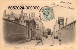 ORLÉANS. Cpa Pionnière    - La Rue Dupanloup.   (scans Recto-verso) - Orleans