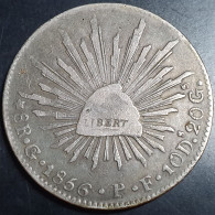 Mexico First Republic 8 Reales 1856 Go PF Guanajuato Mint - México