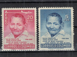 CHCT85 - Javier Pereira Commemoration, Complete Series, MH, 1956, Colombia - Kolumbien