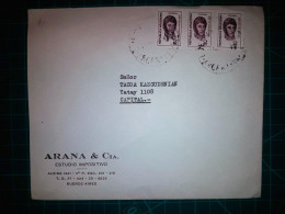 ARGENTINE, Enveloppe Appartenant à "ARANA & Cia, Estudio Impósito)" Circulant Avec Une Variété Colorée De Timbres-poste - Used Stamps