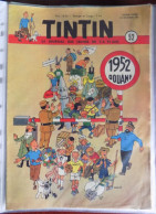 Tintin N° 52-1951 Couv. Hergé - Tintin