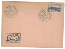 Deux-Sèvres - Niort - Cachet Commémoratif - Jubilé Fédéral - Congrès Philatélique - 25 & 26 Mai 1947 - Bolli Commemorativi