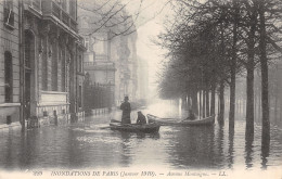 75-PARIS INONDE AVENUE MONTAIGNE-N°T2253-A/0351 - Paris Flood, 1910