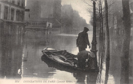 75-PARIS INONDE BOULEVARD DIDEROT-N°T2253-A/0345 - Paris Flood, 1910
