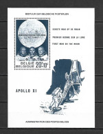 Belgium 1969 Space - APOLLO 11 - Moon Landing MS MNH - Ongebruikt