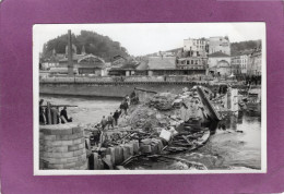88 Carte Photo  EPINAL Guerre De 1940 Pont Rue Leopold Bourg Vers La Pace Des Vosges   Miltaria - Epinal