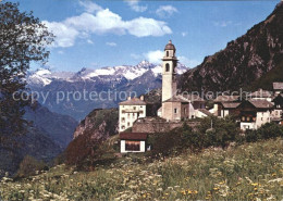 11886469 Soglio Dorfpartie Mit Kirche Soglio - Sonstige & Ohne Zuordnung