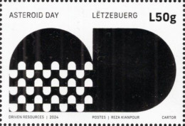 Luxembourg - 2024 - Asteroid Day III - Mint Stamp With Silver Hot Foil - Ongebruikt