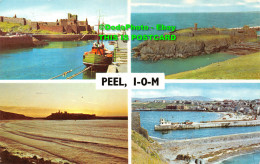 R423534 I. O. M. Peel. The Castle And Harbour. Sunset. Multi View. 1971 - Monde