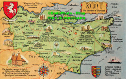 R423536 Kent. The Garden Of England. Map. J. Salmon. Watercolour - Monde