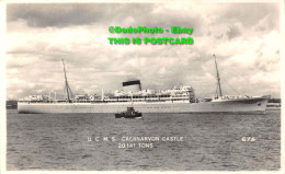 R423240 U. C. M. S. Caernarvon Castle. Dearden And Wade. Sunny South Real Photo. - Monde