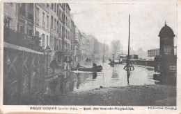 75-PARIS INONDE QUAI DES GRANDS AUGUSTINS-N°T2254-D/0127 - Überschwemmung 1910