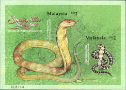 110824 MNH MALASIA 2002 SERPIENTES - Malesia (1964-...)