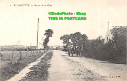 R423772 Zuydcotte. Route De La Gare. P. L. Postcard - World