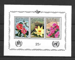 Belgium 1970 Flowers - Botanical Garden In Gent MS MNH - Neufs