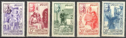 Maroc  369/373 ** MNH. 1956 - Marocco (1956-...)