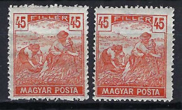 HONGRIE Ca.1916-19: Lot De Neufs*, Nuances - Used Stamps