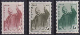 Maroc  374/376 ** MNH. 1957 - Morocco (1956-...)