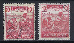 HONGRIE Ca.1916-19: Lot D' Obl., Nuances - Used Stamps