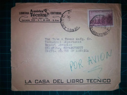 ARGENTINE, Enveloppe Appartenant à "AMERICA TECNICA, La Maison Du Livre Technique" Circulée Avec Timbre-postal (Canne à - Usati