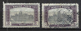 HONGRIE Ca.1916-19: Lot D' Obl., Nuances - Used Stamps