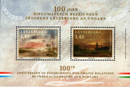 Luxembourg - 2024 - Centenary Of Diplomatic Relations With Hungary - Mint Souvenir Sheet - Neufs