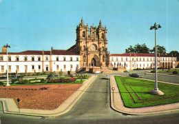 ALCOBACA, MONASTERY, ARCHITECTURE, PARK, CAR, PORTUGAL, POSTCARD - Sonstige & Ohne Zuordnung