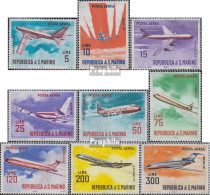 San Marino 792-800 (kompl.Ausg.) Postfrisch 1963 Moderne Flugzeuge - Ongebruikt