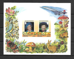 British Virgin Islands 1985 The 85th Anniversary Of The Birth Of Queen Elizabeth IMPERFORATE MS #2 MNH - British Virgin Islands