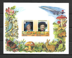 British Virgin Islands 1985 The 85th Anniversary Of The Birth Of Queen Elizabeth IMPERFORATE MS #2 MNH - Koniklijke Families
