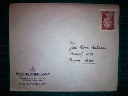 ARGENTINE, Enveloppe Appartenant à "RICORDI AMERICANA, Sociedad Anonima Editorial Y Comercial" Distribuée Avec Timbre-po - Usados
