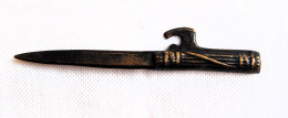 Tagliacarte D'epoca Fascista Con Impugnatura A Fascio Littorio Di 1' Tipo - Seconda Metà Anni '20 - Knives/Swords