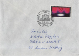 Germany Deutschland 1976 FDC 100 Jahre Bayreuther Festspiele, Opera Music Wagner Festival, Canceled In Bonn - 1971-1980