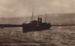 BATEAUX S. S. PRINCESS MAUD APPROACHING STRANRAER - Dampfer