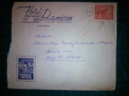 ARGENTINE, Enveloppe Appartenant à "HOTEL RAMIREZ" Circulée Avec Timbre Postal (Caballito Criollo). Années 1960. - Usati