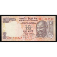 INDE - PICK 89 E - 10 RUPEES - NON DATE (1996) - LETTRE A - SUP - Inde