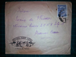 ARGENTINE, Enveloppe Appartenant à "NAHUEL HUAPI HOTEL, Bariloche" Circulée Avec Timbre-postal (Élevage). Années 1960. - Gebruikt