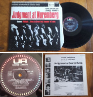 RARE LP 33t RPM (12") BOF OST «JUDGMENT AT NUREMBERG» (Ernest Gold, FRANCE 1978) - Filmmuziek