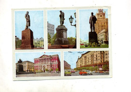 Carte Moscou  Statue Cachet Sur Aviob Palais - Russland