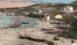 Banyuls Sur Mer.La Plage Et Les Villas. - Banyuls Sur Mer