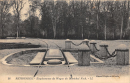 60-RETHONDES-EMPLACEMENT DU WAGON DU MARECHAL FOCH-N°T2405-E/0363 - Rethondes