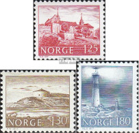 Norwegen 739-741 (kompl.Ausg.) Postfrisch 1977 Bauwerke - Nuovi