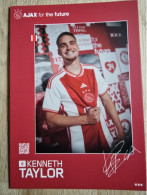 Card Kenneth Taylor - Ajax Amsterdam - 2023-2024 - Football - Soccer - Voetbal - Fussball - SV De Foresters - Fussball