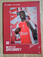 Card Brian Brobbey - Ajax Amsterdam - 2023-2024 - Football - Soccer - Voetbal - Fussball - Red Bull Leipzig AFC - Football