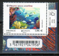 FR 2024 - " EUROPA - Faune Sous - Marine  " Coin Bas Droite De Feuille - 1 Timbre Monde   à  1.96 € - Illustré - Neuf** - Unused Stamps