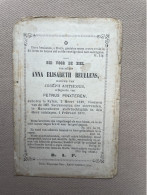 BEULLENS Anna Elisabeth °NIJLEN 1829 +MASSENHOVEN 1871 - ANTHONIS - PINXTEREN - Todesanzeige