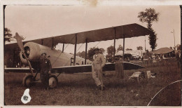 Aviation * Avion Marque Type Modèle ? & Aviateur * Aérodrome Meeting Course * Photo Ancienne Format 11.2x6.8cm - ....-1914: Vorläufer