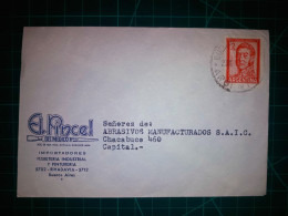 ARGENTINE, Enveloppe Appartenant à "EL PINCEL, Del Medico Hnos., Ferreteria Industrial" Circulée Avec Timbre-postal (San - Used Stamps