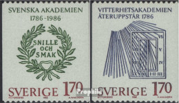 Schweden 1382-1383 (kompl.Ausg.) Postfrisch 1986 Schwedische Akademie - Nuovi