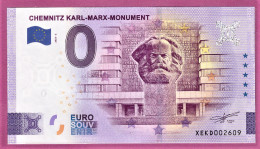 0-Euro XEKD 2023-2 CHEMNITZ KARL-MARX-MONUMENT - Essais Privés / Non-officiels